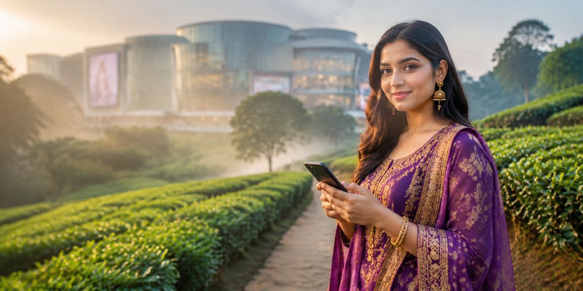 ঢাকায় স্মার্টফোনে দায়িত্বশীলভাবে গেমিং উপভোগ করছেন একজন ব্যবহারকারী